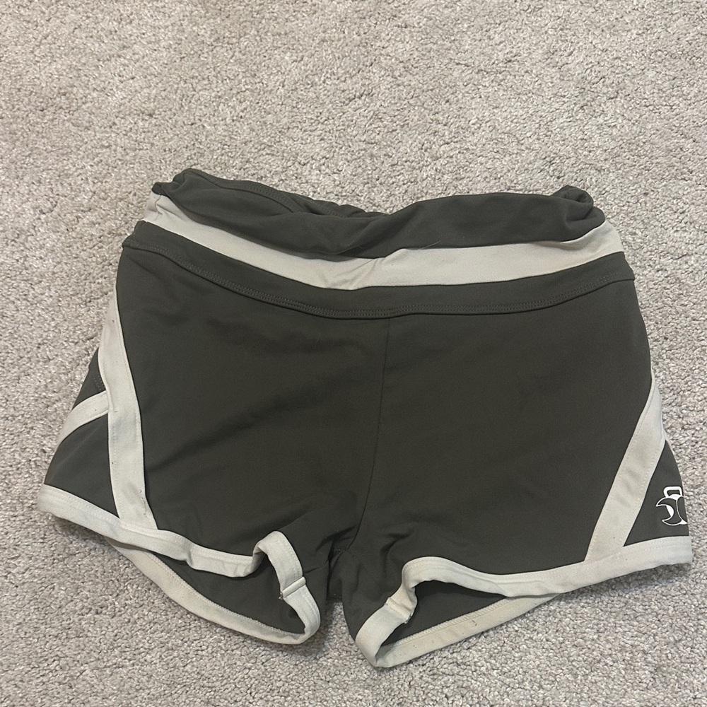 Women’s Athletic Shorts with Contrast Trim - Black/Gray